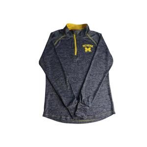 Colosseum‎ Michigan Half-Zip Pullover - Navy & Yellow